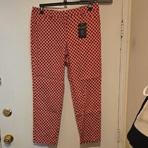 J. McLaughlin Red Patterned Men's Chinos
